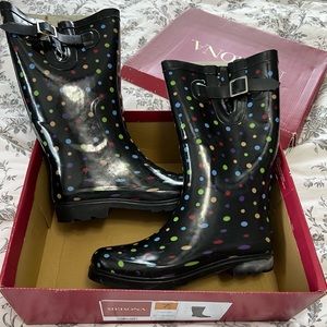 Merona Polka-Dot multi-color Rainboot
